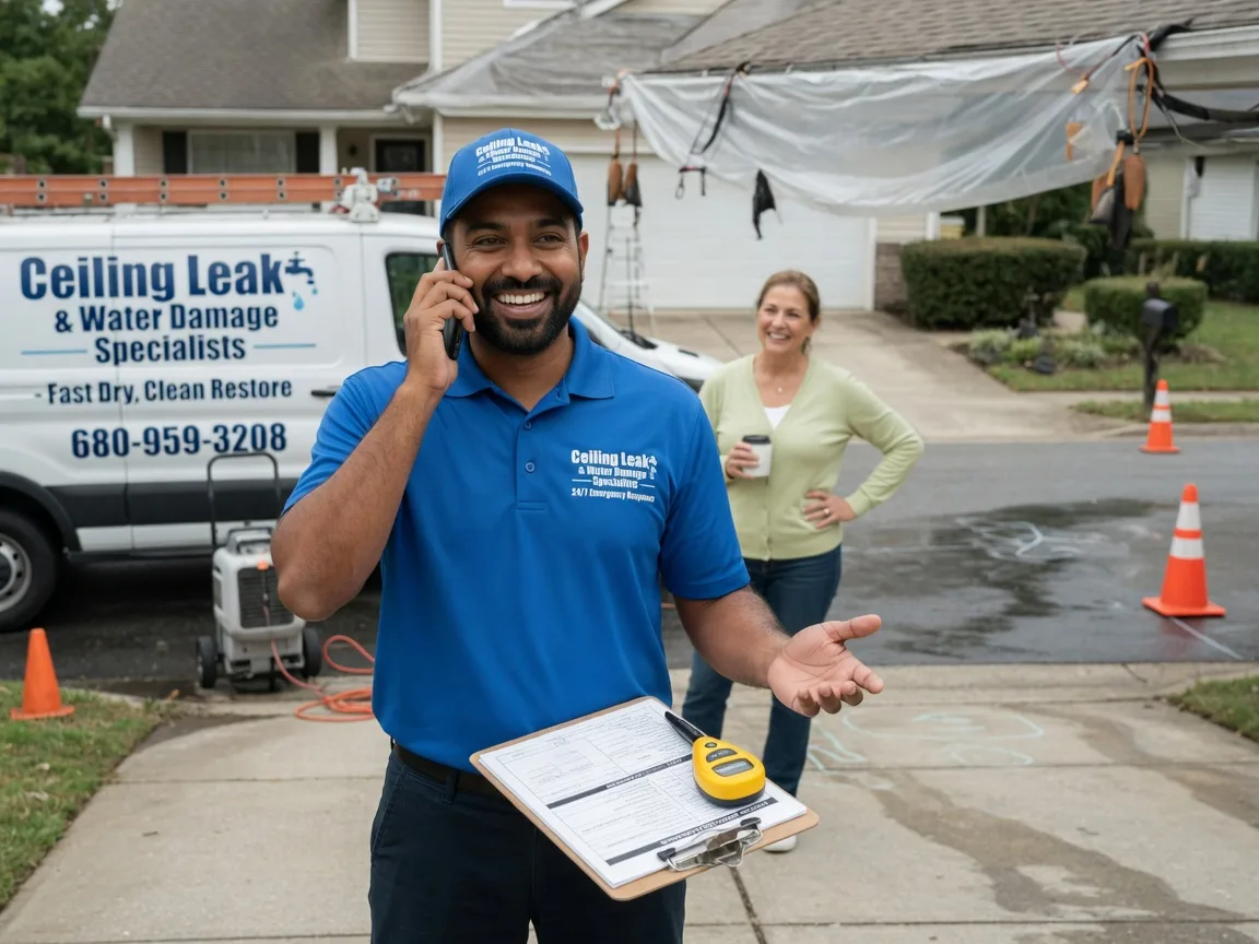 Ceiling Leak Cleanup Lavaca, AR FAQs